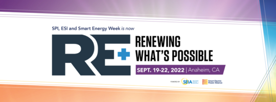 RE+ SPI ESI Smart Energy Week Logo